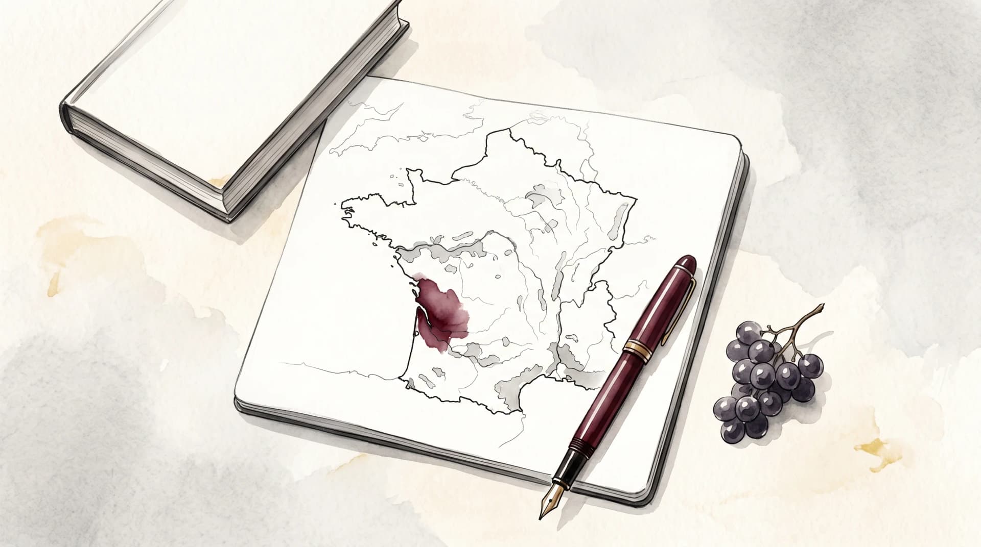 フランスワインを地図で学ぶ学習シーン